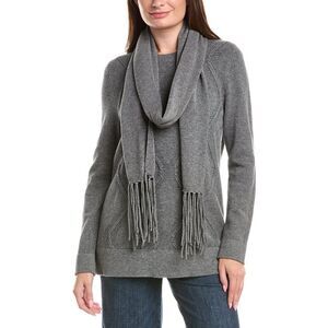 Picadilly Womens  Chainlink Sweater, Gray